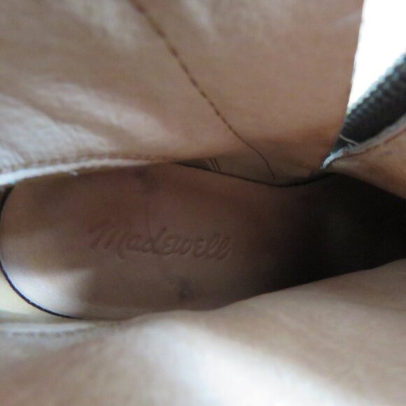 MADEWELL The Sutton Ankle Boots in Black Leather Minimalist Classic - Size US 8 - Picture 5 of 14